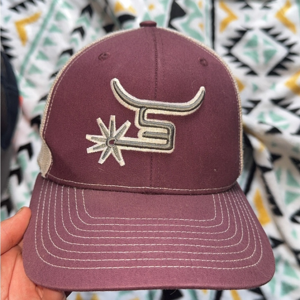 Kids Maroon Cap with Embroidered Logo